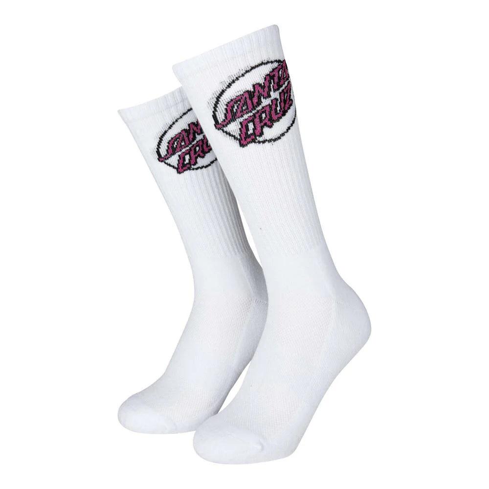 Santa Cruz Partial Dot Socks White