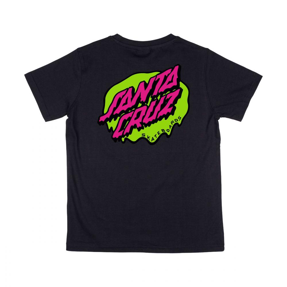 Santa Cruz Kids Slime Dot T-shirt Heritage Black