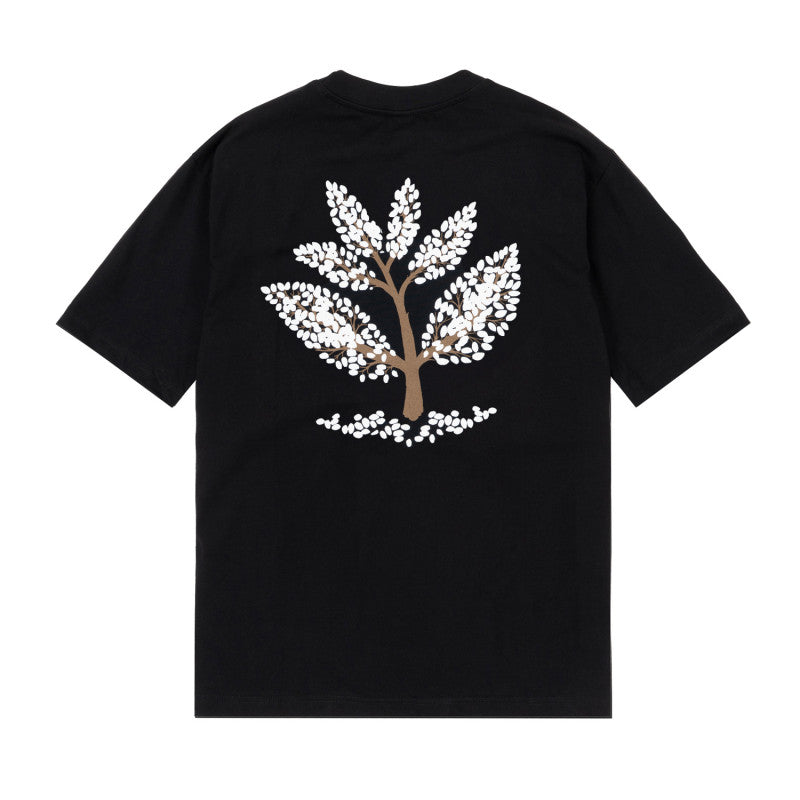 Magenta Blossem T-shirt Black