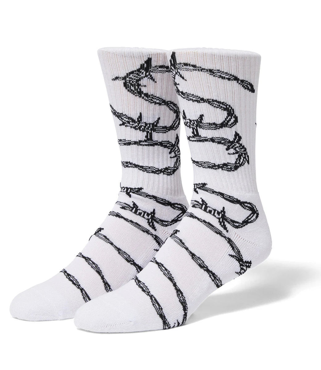 Huf Barbed Wire Socks White