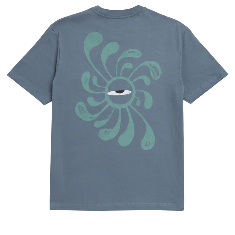 RVCA La Eye Swirl Pocket T-shirt Blue