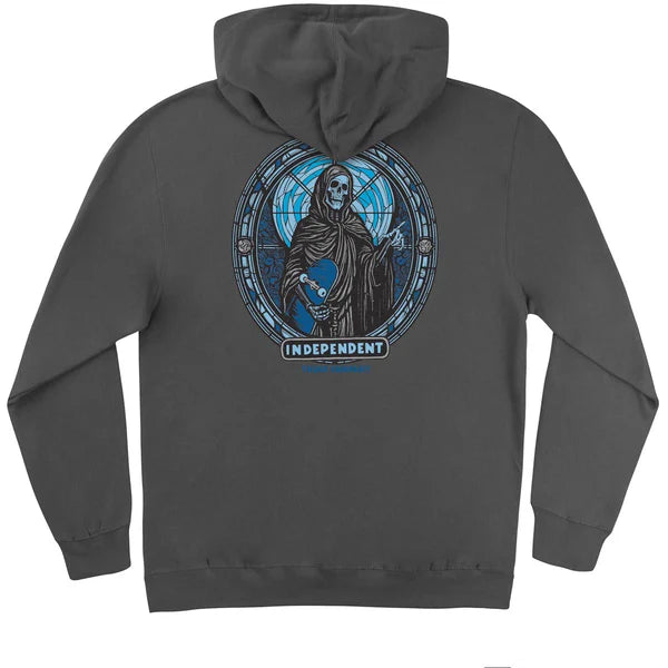 Independent Itc Stained Hoodie Charcoal