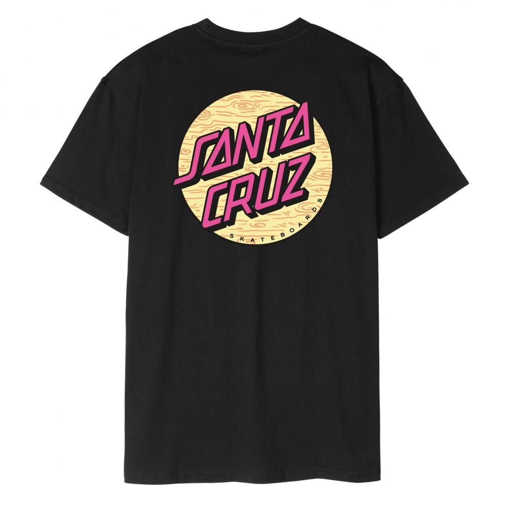Santa Cruz Wagon Dot Chest T-shirt Black