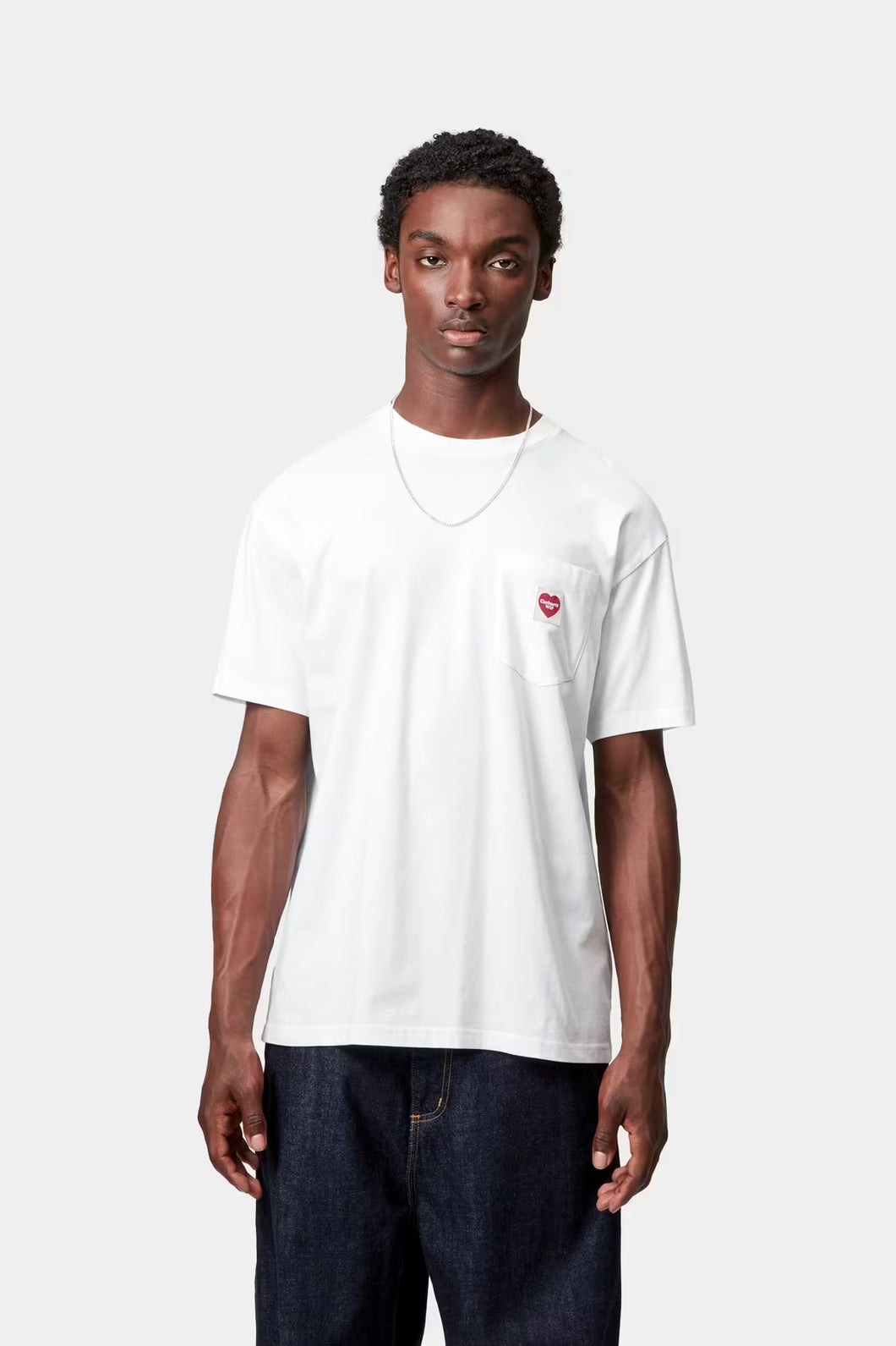 Carhartt WIP Pocket Heart T-shirt White/Red
