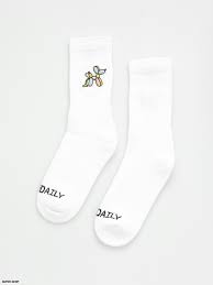 IrieDaily Dog A While Socks White