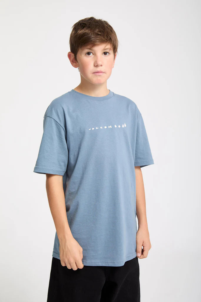 Volcom Kids Longosnake T-shirt Blue Wash