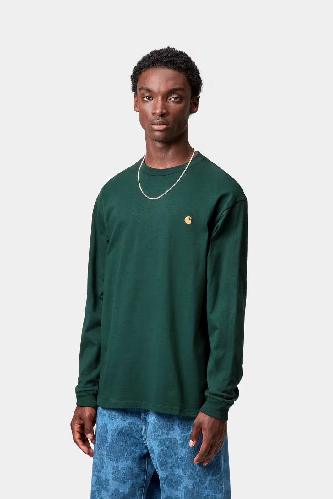 Carhartt WIP Chase Longsleeve Dark Fir/Gold