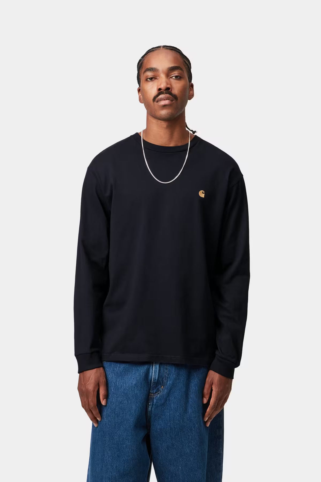 Carhartt WIP Chase Longsleeve Dark Navy/Gold