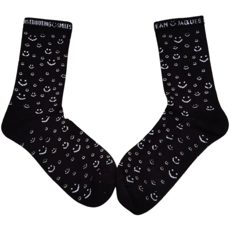 Jean Jaques Pattern Socks Black