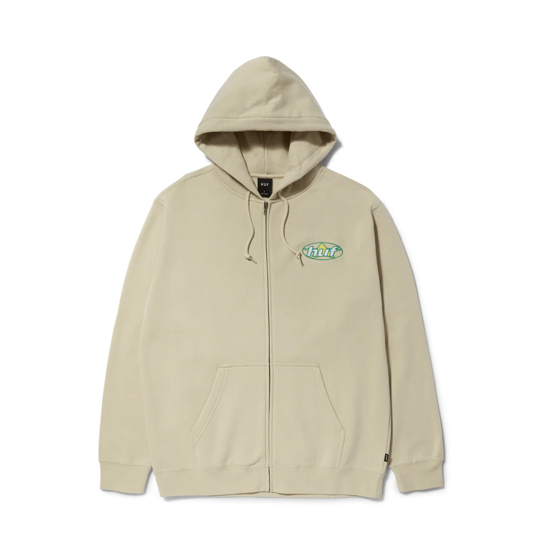 Huf Andromeda Zip Hoodie Stone