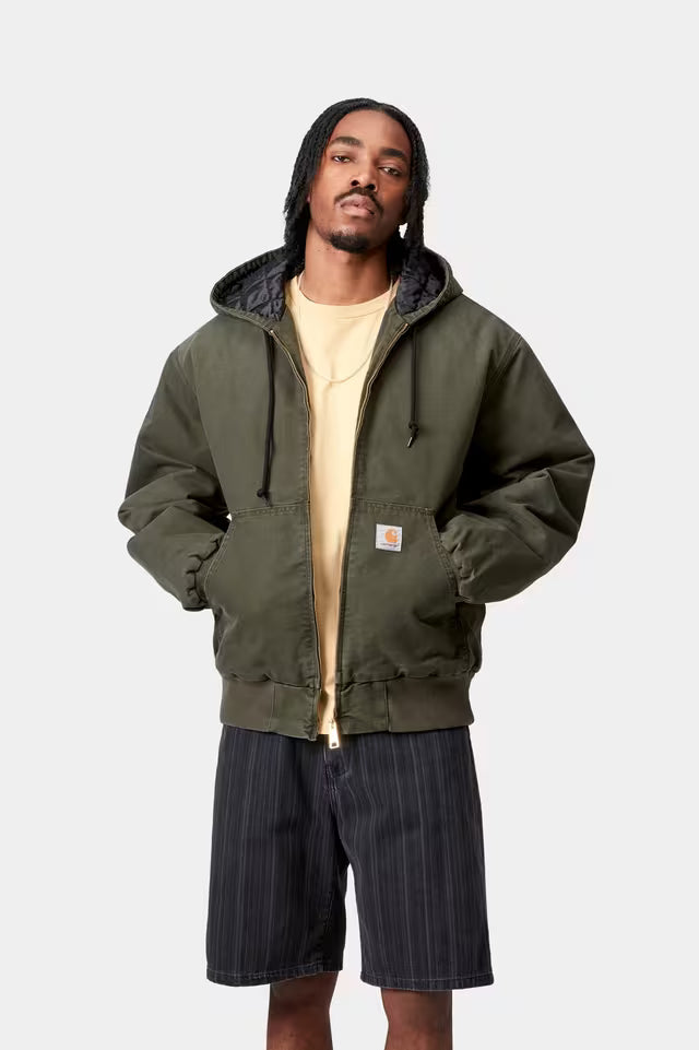 Carhartt WIP Active Jacket Olive Stone Canvas