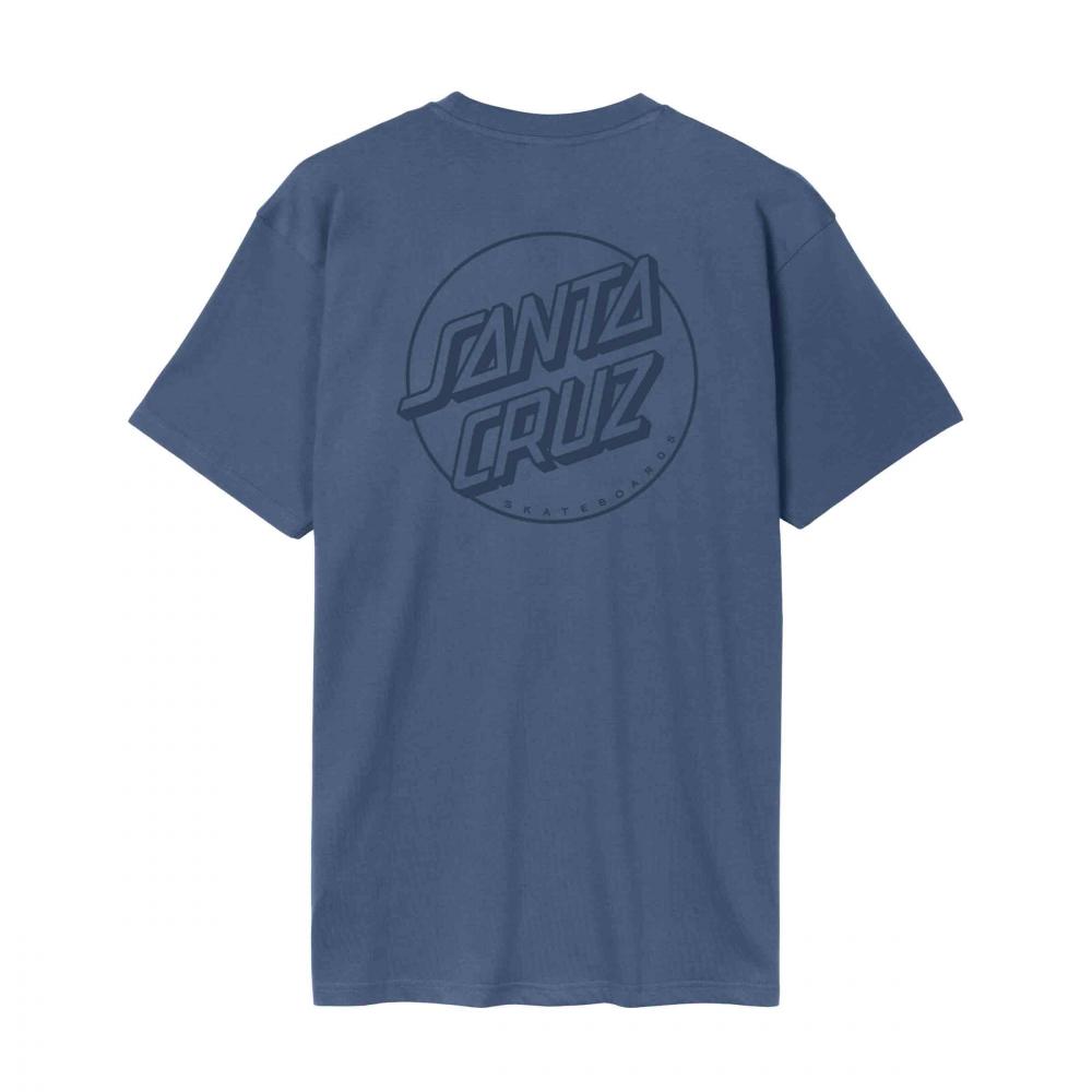 Santa Cruz Tonal Opus Dot Stripe T-shirt Heritage Blue
