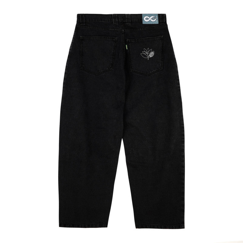 Magenta Og Denim Pants Black