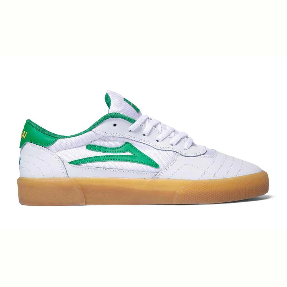 Lakai Cambridge White/Green Leather