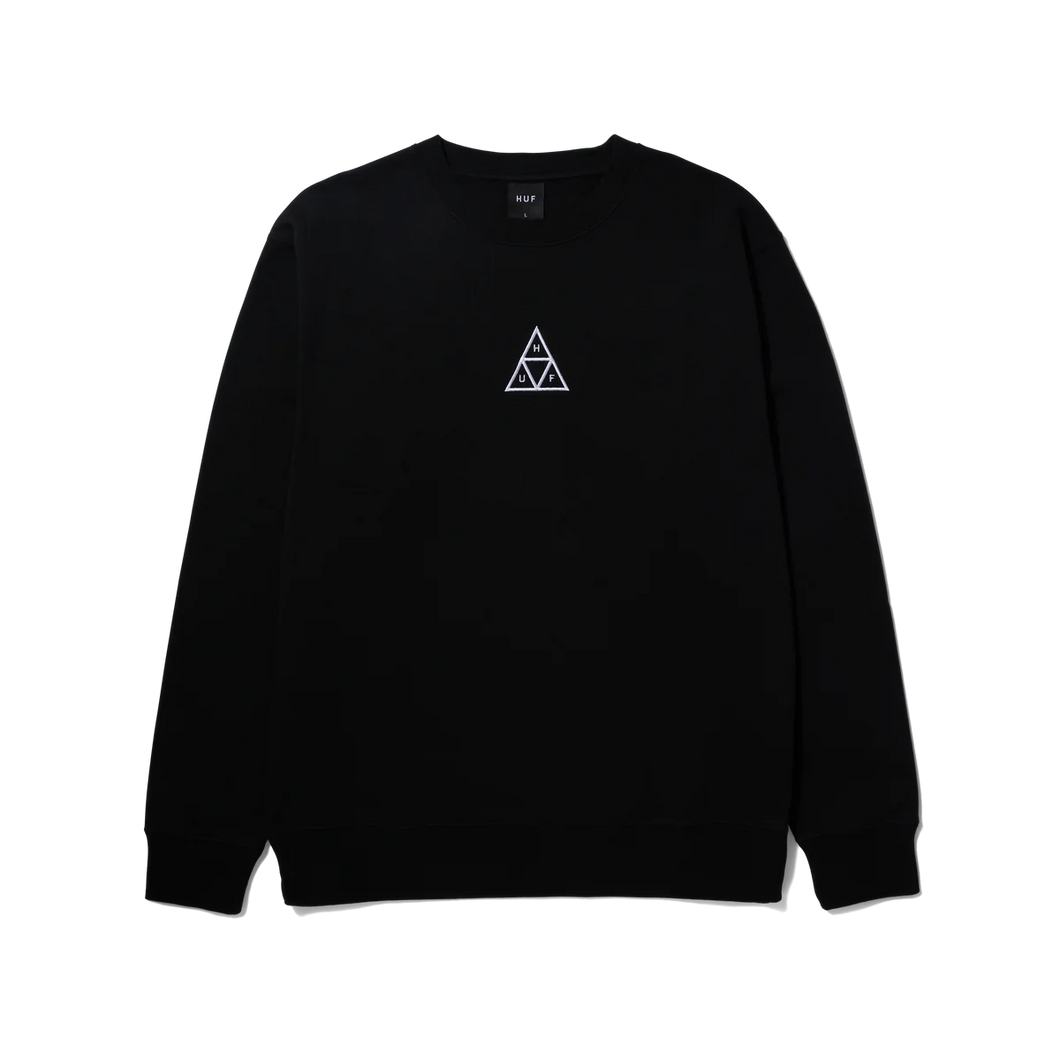Huf Set Triple Triangle Crewneck Black