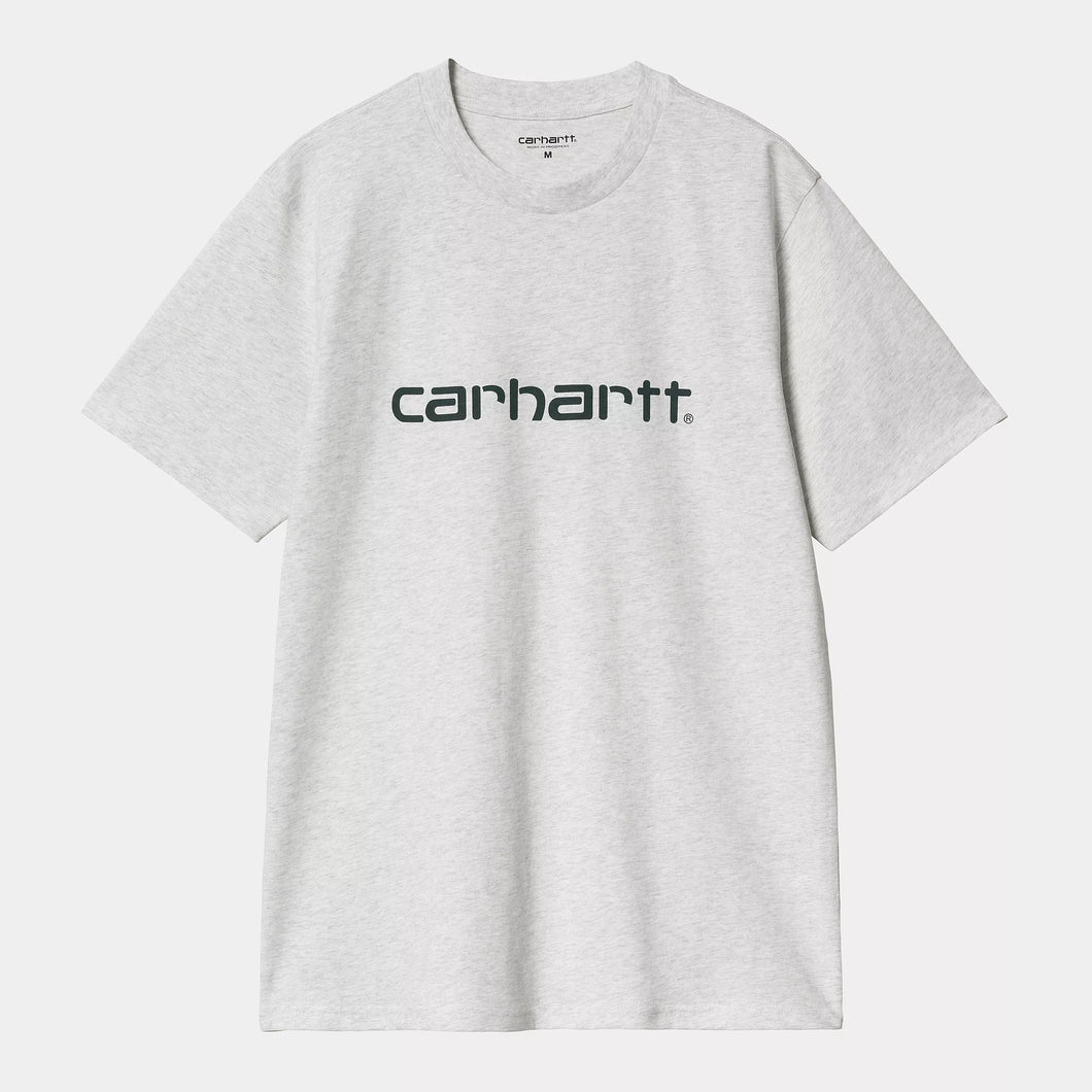 Carhartt WIP Script T-shirt Ash Heather/Duck Blue