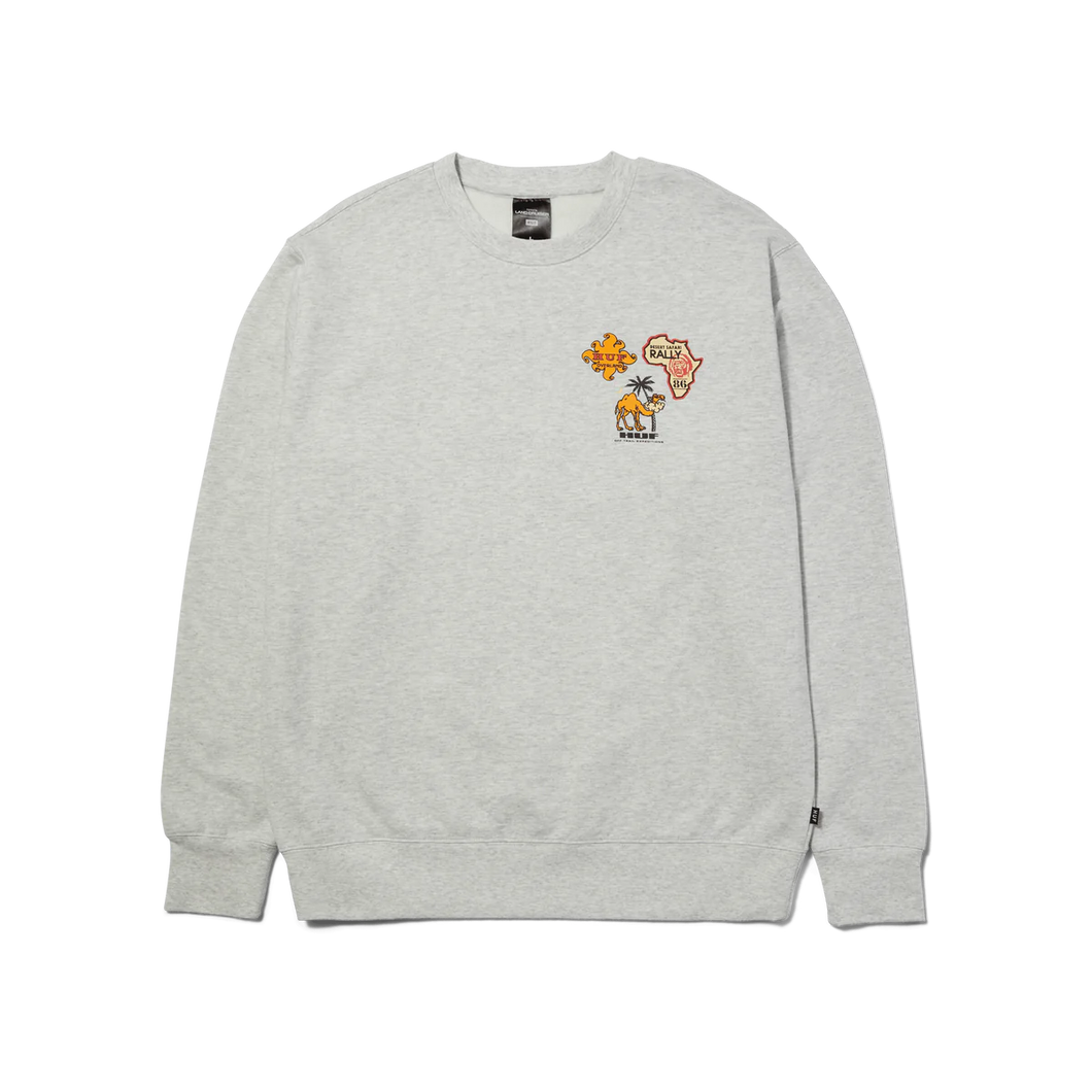 Huf X Toyota Overland Touring Crewneck Ash Grey