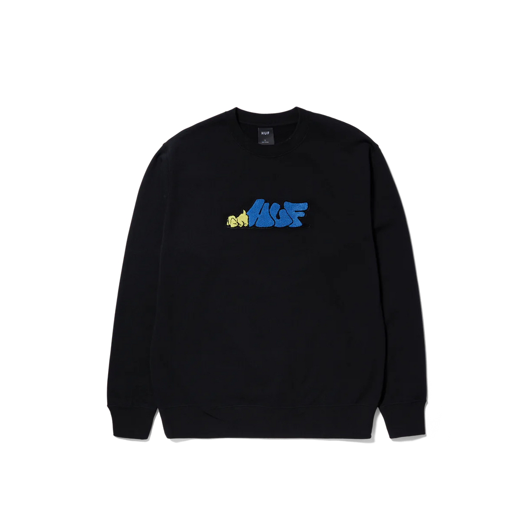 Huf Dog Sense Crewneck Black