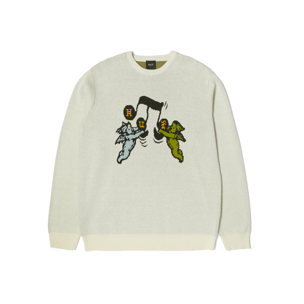 Huf Song Intarsia Sweater Linen