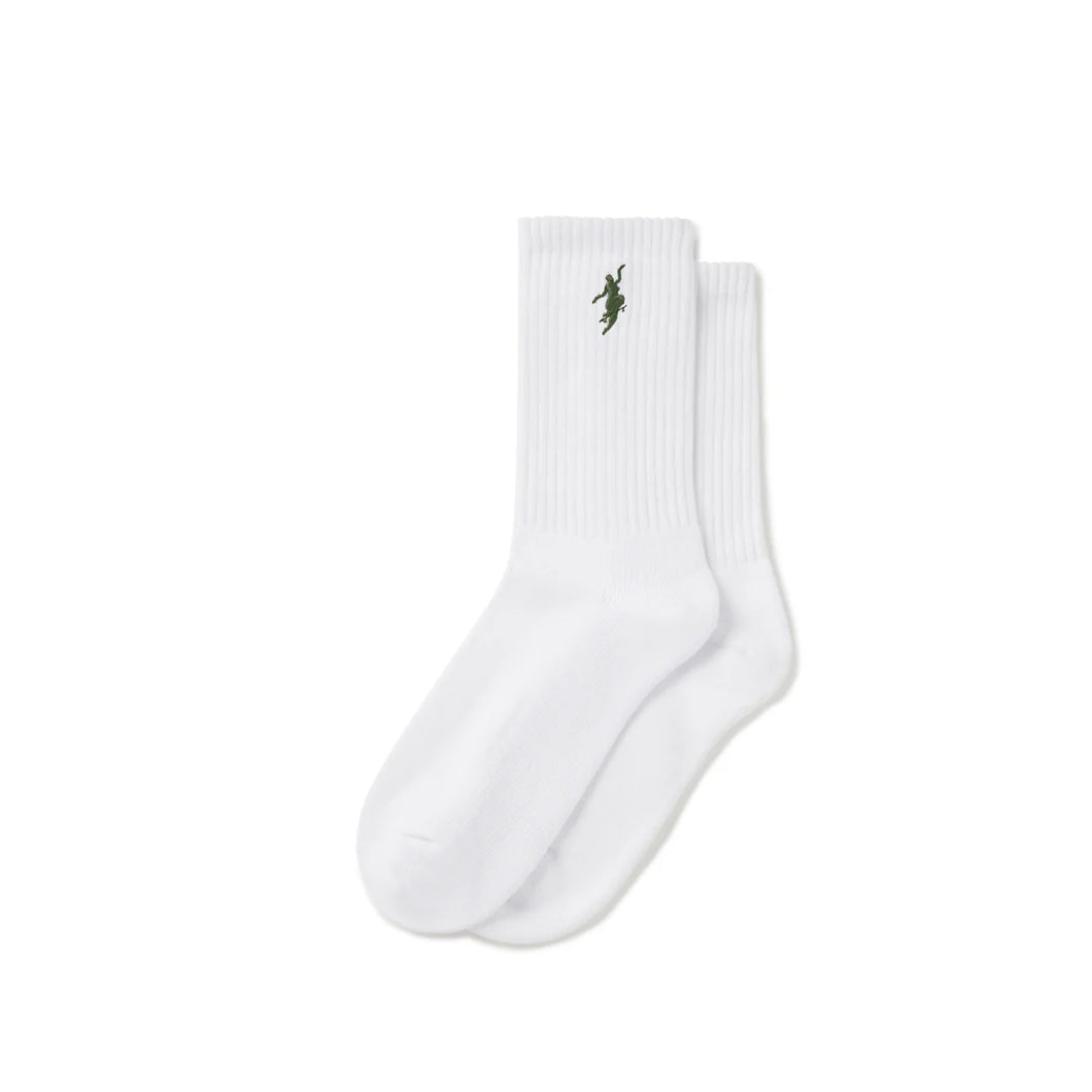 Polar Rib Socks No Comply White/Army Green