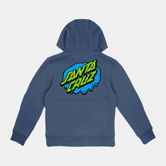 Santa Cruz Kids Slime Dot Hoodie Heritage Blue