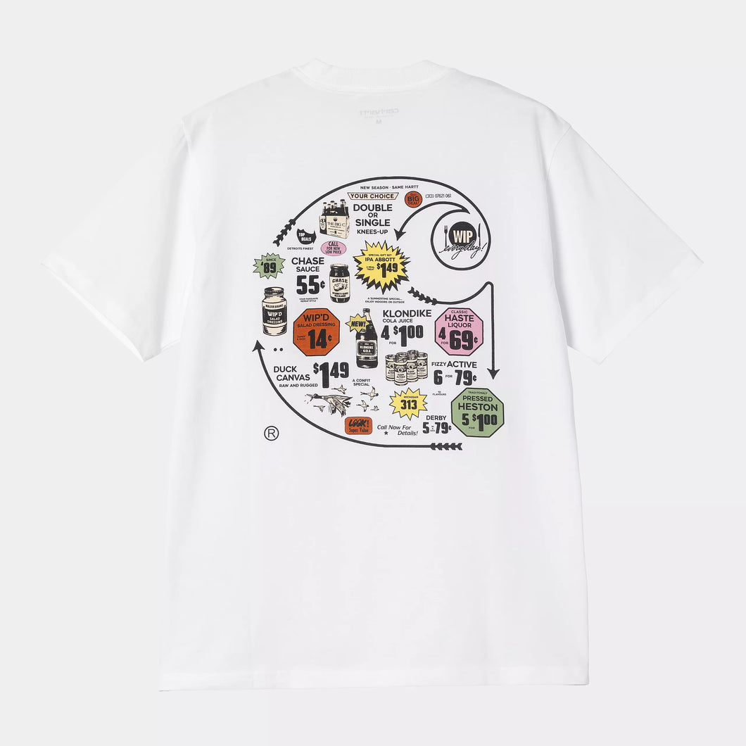 Carhartt WIP Catalogue C Logo T-shirt White