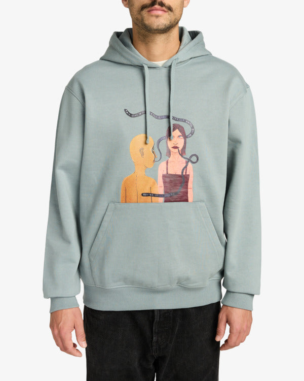 RVCA Youre Still There Hoodie Blue