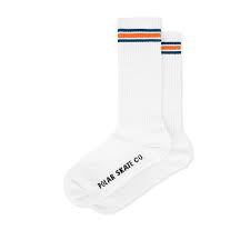 Polar Rib Socks Stripe White/Blue/Orange