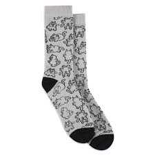 Rip N Dip Nermal Buddies Socks Heather Grey