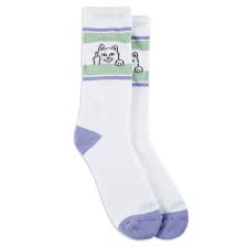 Rip N Dip Peeking Nermal Socks Lilac/Sage