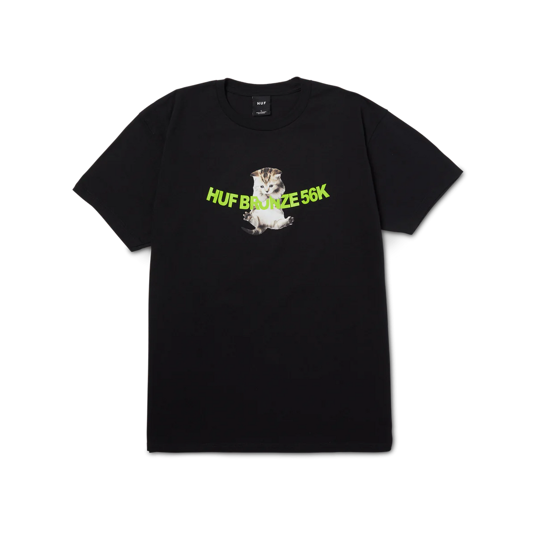 Huf X Bronze56K Hang In There T-shirt Black