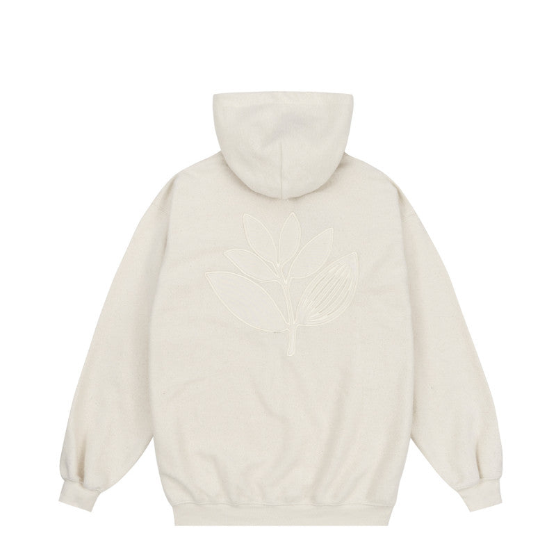 Magenta Patch Hoodie Natural