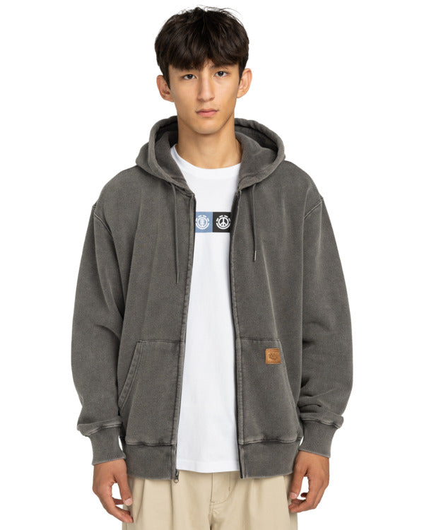 Element Cargo Zip Hoodie Off Black