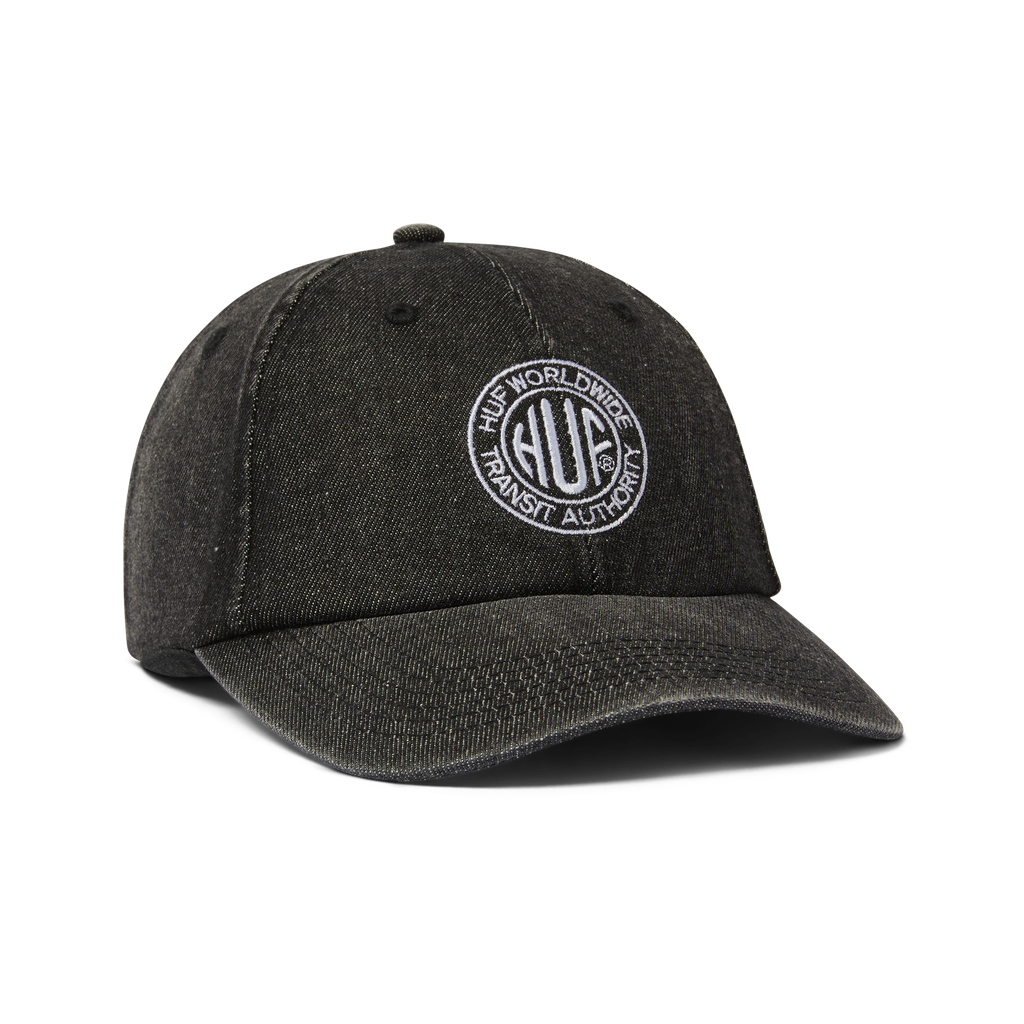 Huf Token 6 Panel Cap Washed Black