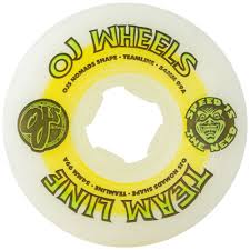 Oj Wheels Team Line Orginial White 54mm