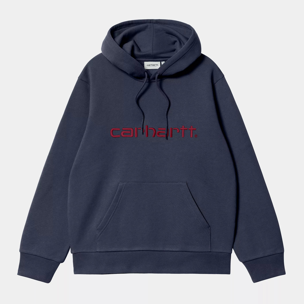Carhartt WIP Hooded Carhartt Sweat Air Force Blue/Malbec