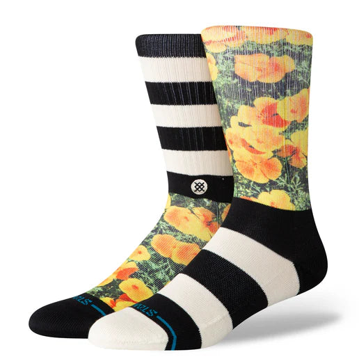 STANCE Very Poppin Crew Black/White