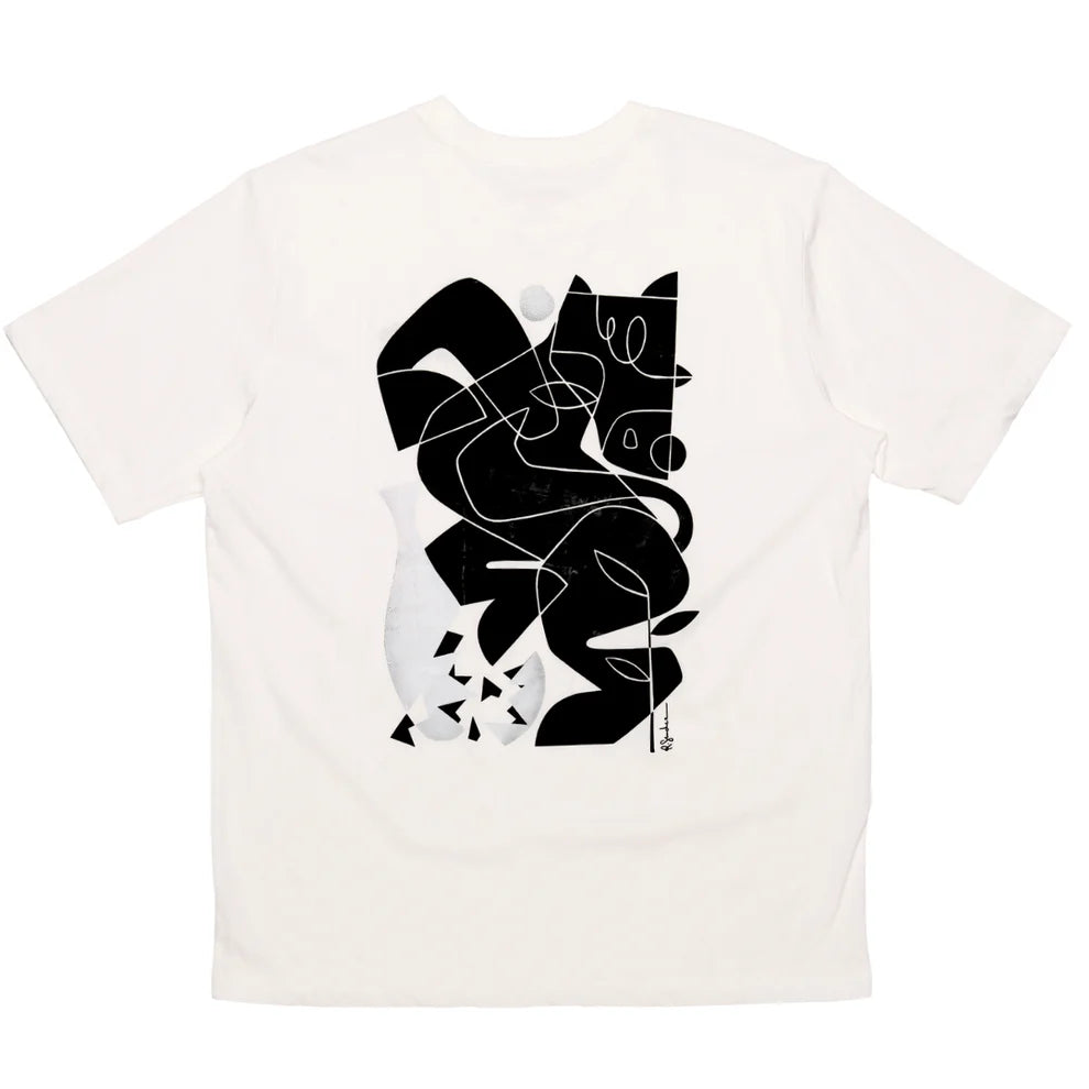 Feelings Vase Short Sleeves T-shirt White