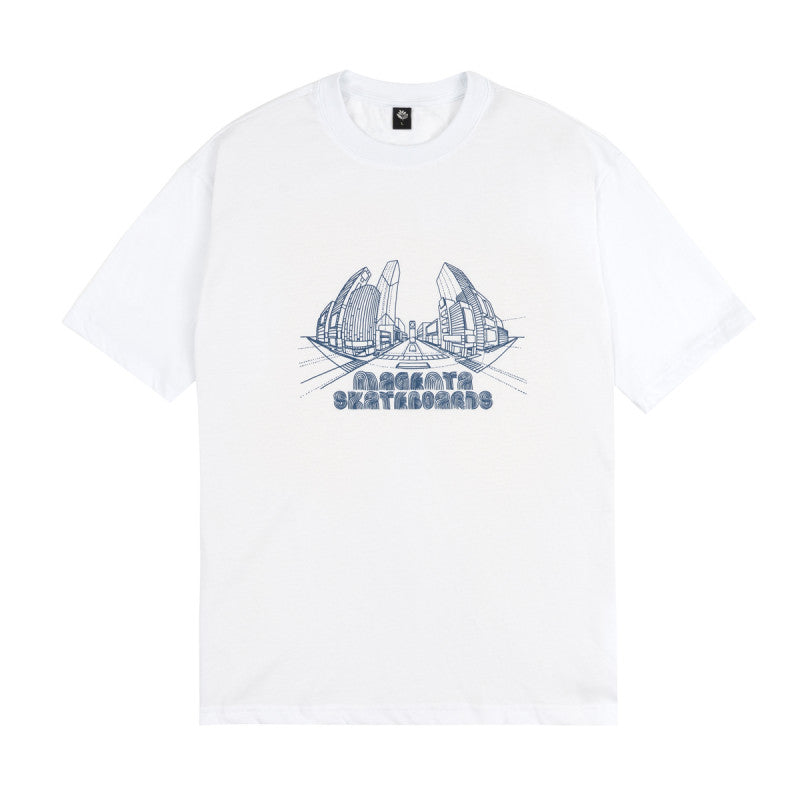 Magenta 3D T-shirt White