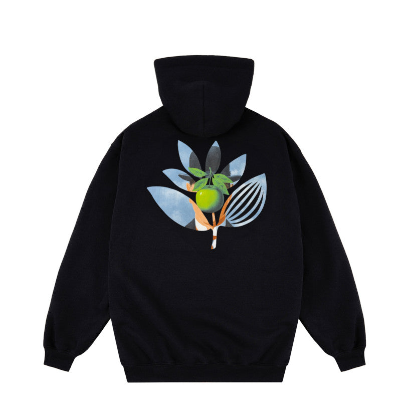 Magenta Pomme Hoodie Black