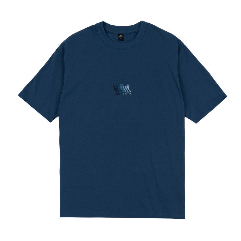 Magenta Sequence T-shiort Petrol Blue