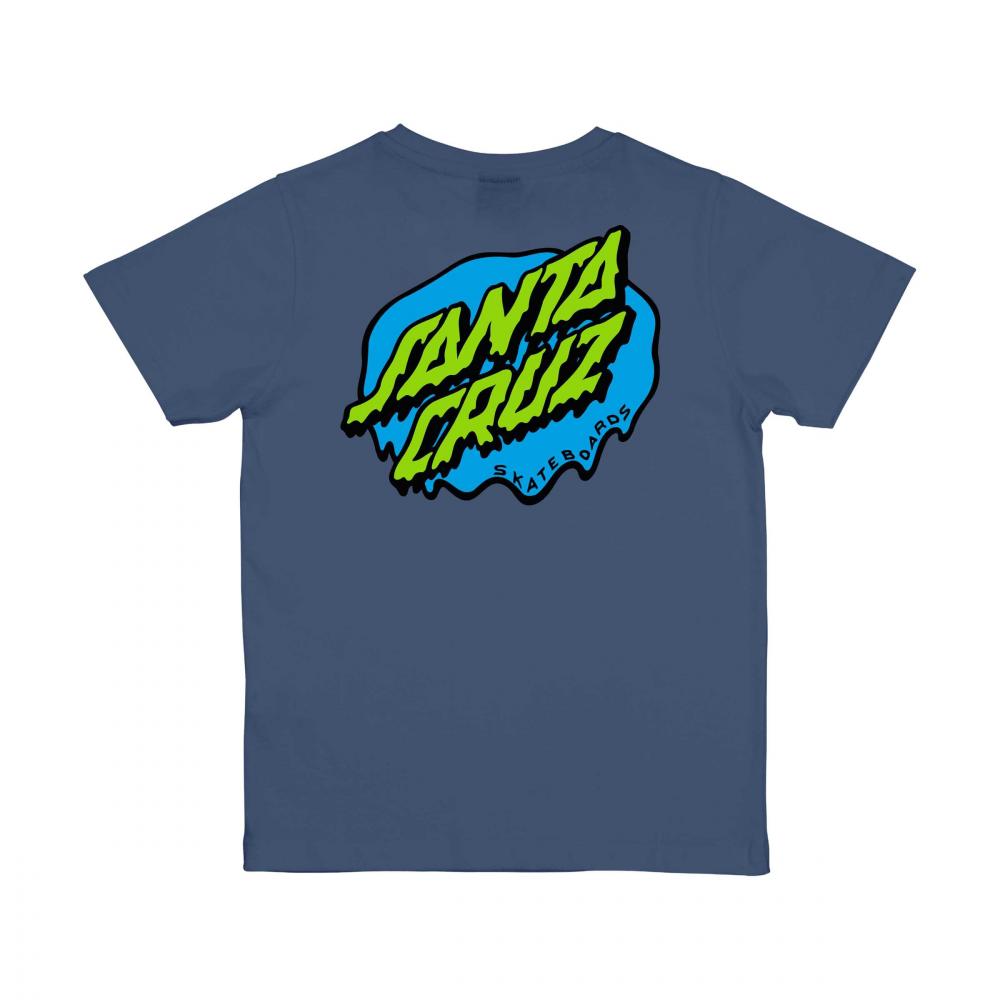 Santa Cruz Kids Slime Dot T-shirt Heritage Blue