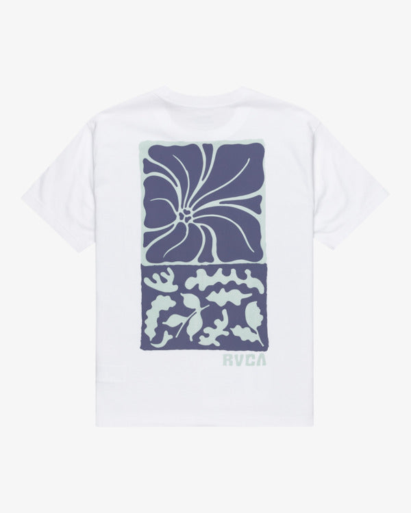 RVCA Hibiscus Stamps T-shirt White