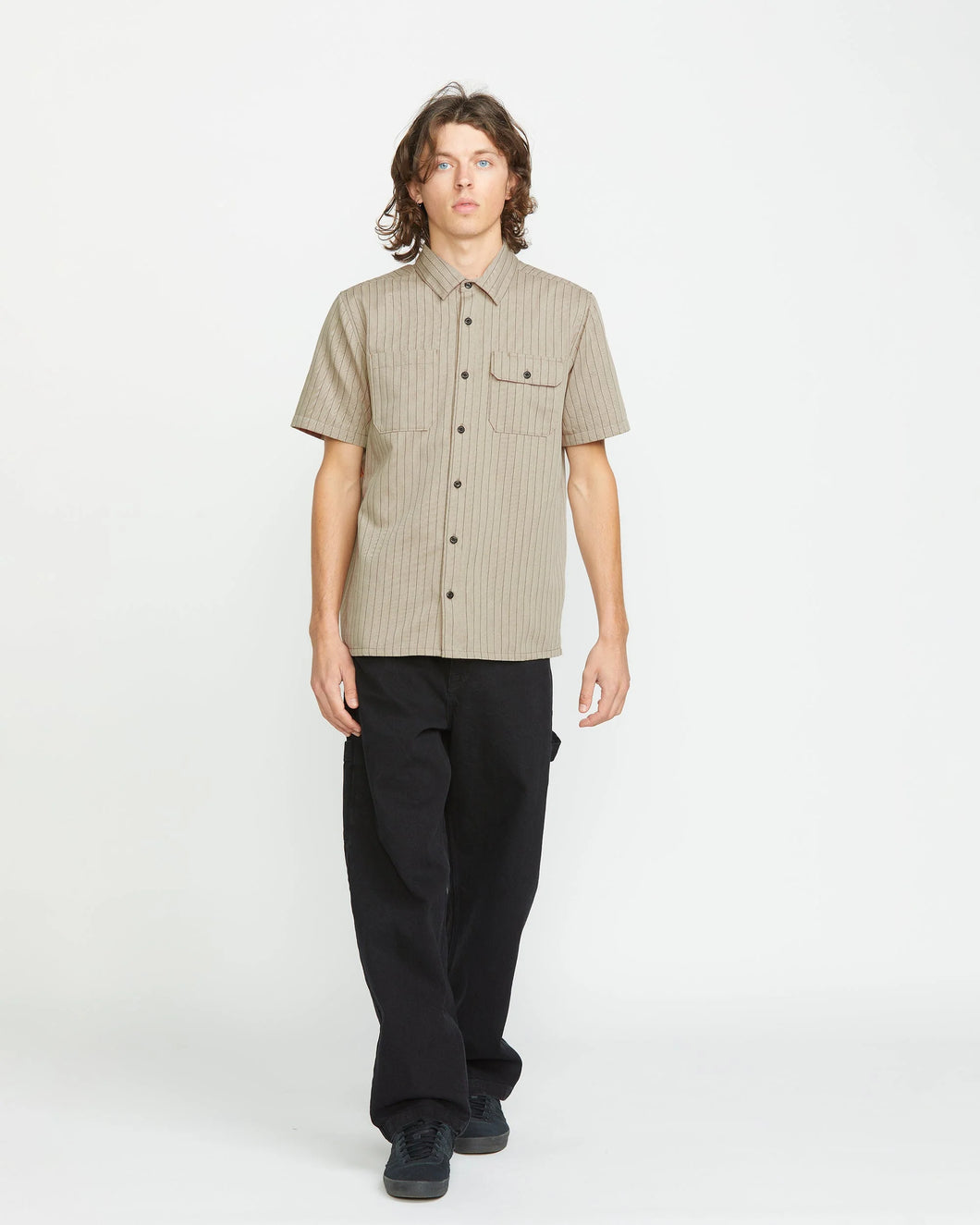 Volcom Trade Stone Shirt Khaki