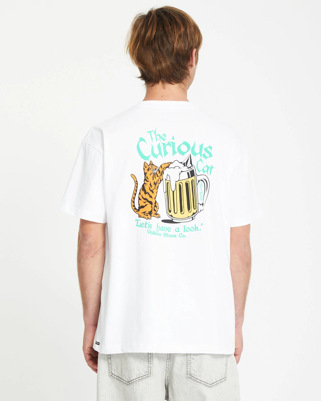 Volcom Curious Cat T-shirt White