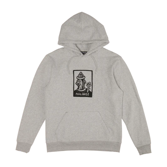 Feelings Hydrant Hoodie Heather Grey