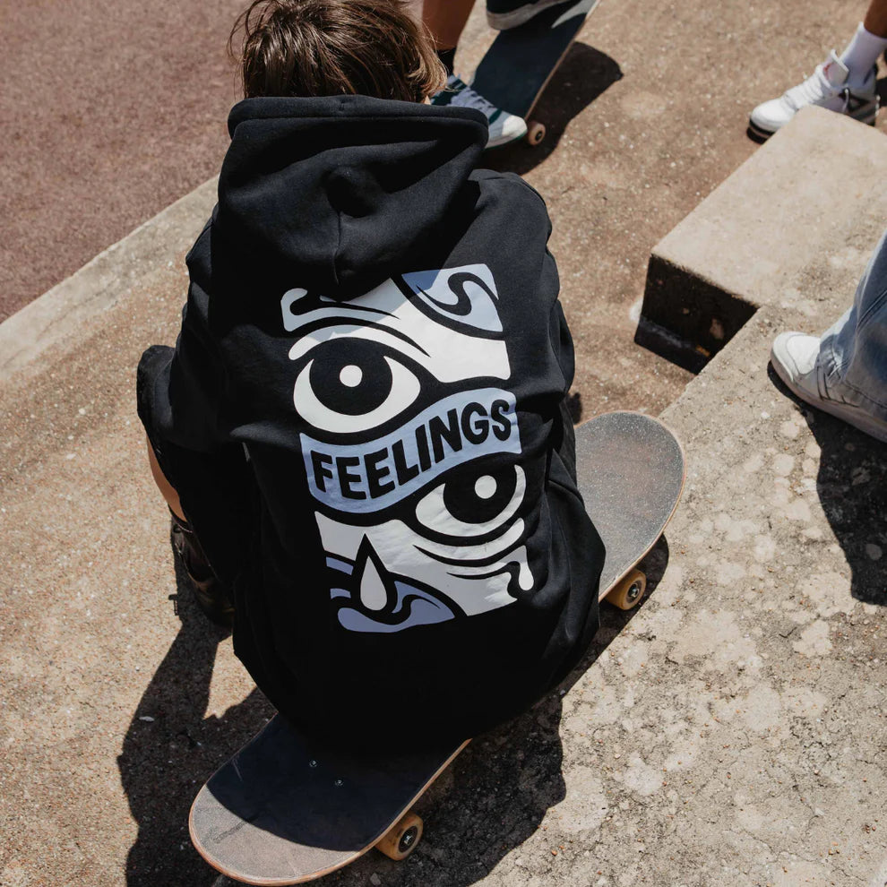 Feelings Eyes Hoodie Black