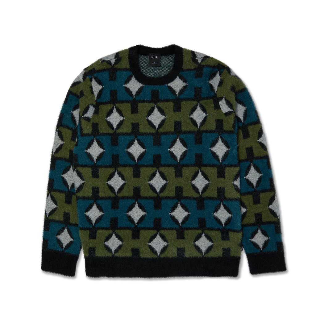 Huf Space Age Crewneck Sweat Pine