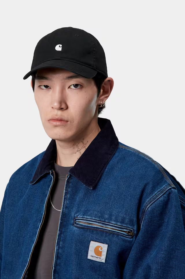 Carhartt WIP Madison Logo Cap Black White