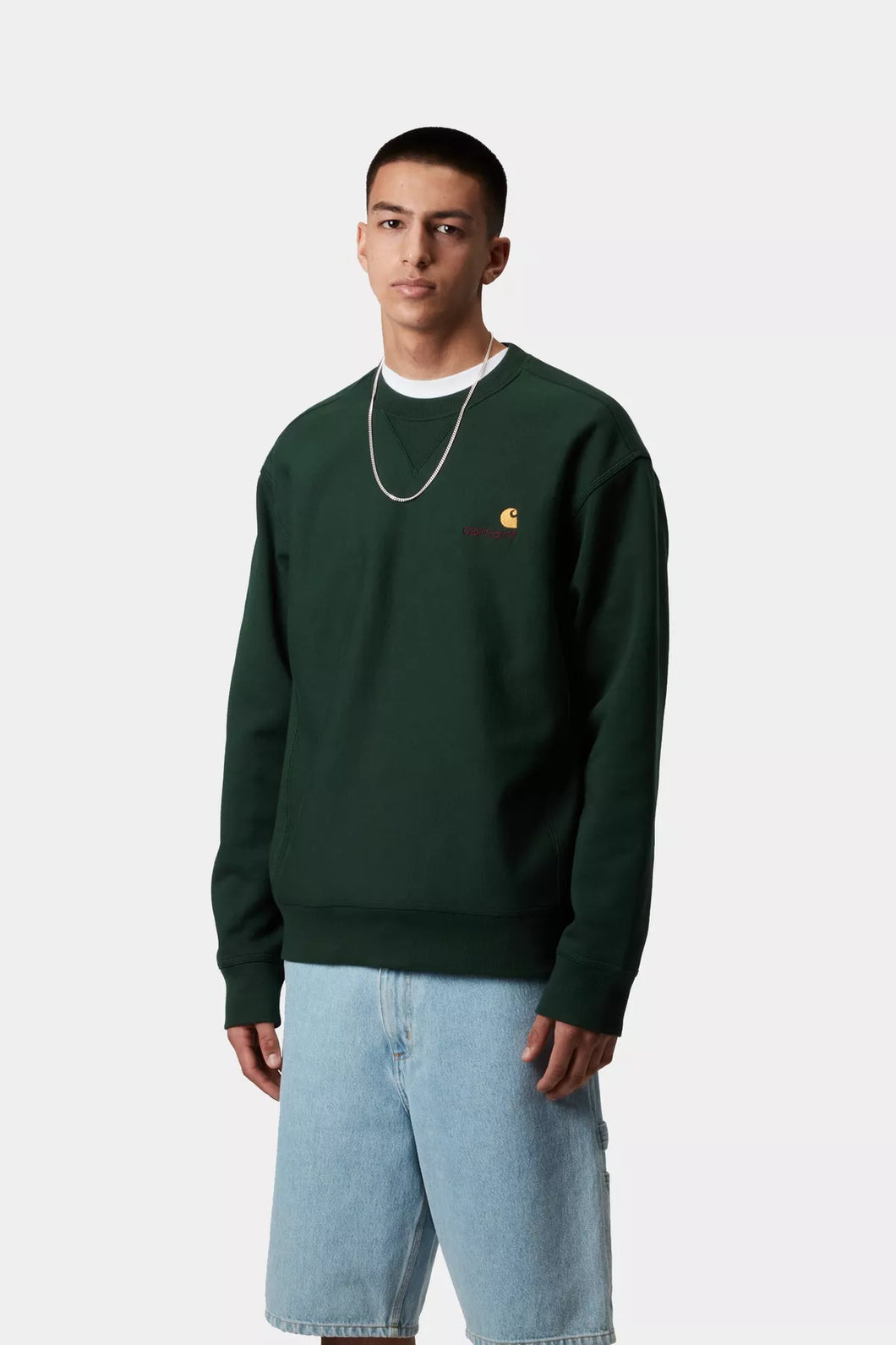 Carhartt WIP American Script Sweat Conifer